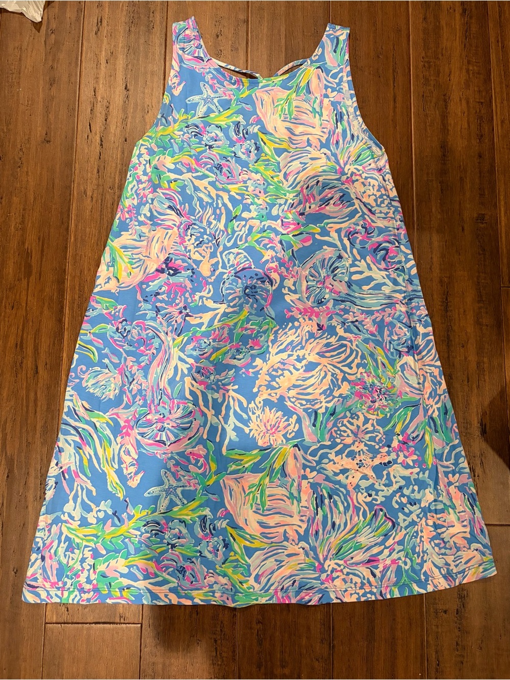 Lilly Pulitzer Blue Multi Floral Tank Dress